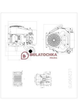Бензиновый двигатель Loncin LC2V90FD 13008 фото