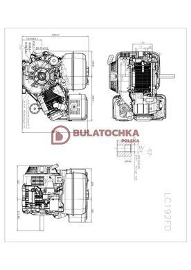 Silnik benzynowy Loncin LC192F 18KM Wał 25mm 13005 Zdjęcie